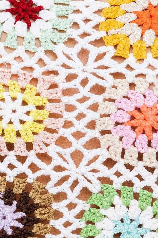 LE LIS Sleeveless Multi Crochet Top - SwagglyLife Home & Fashion