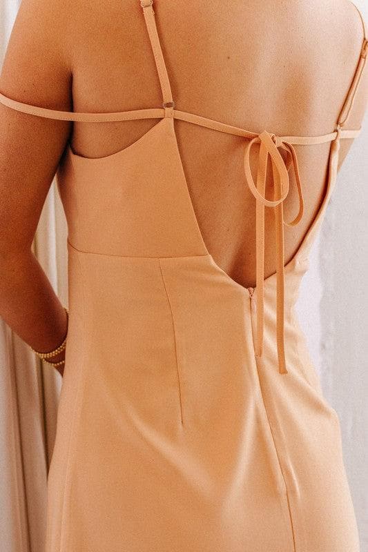 LE LIS Strap Detail Mini Dress, Multiple Colors - SwagglyLife Home & Fashion