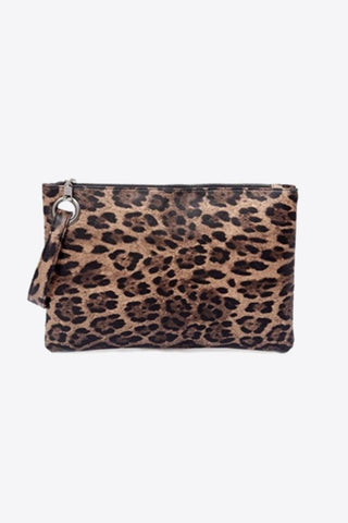 Leopard Faux Leather Clutch - SwagglyLife Home & Fashion