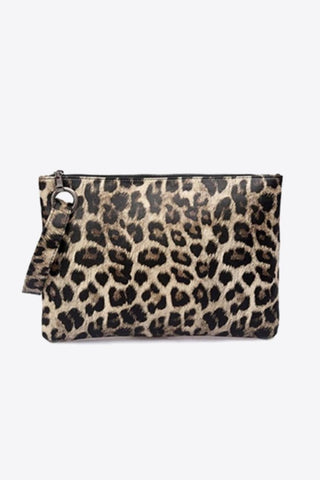 Leopard Faux Leather Clutch - SwagglyLife Home & Fashion