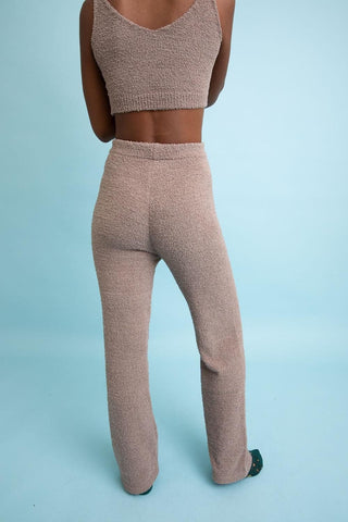 Leto Collection Cozy Boucle Lounge Pants - SwagglyLife Home & Fashion