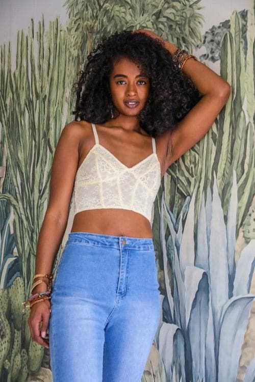 Leto Collection Lace Longline Corset Bralette - SwagglyLife Home & Fashion