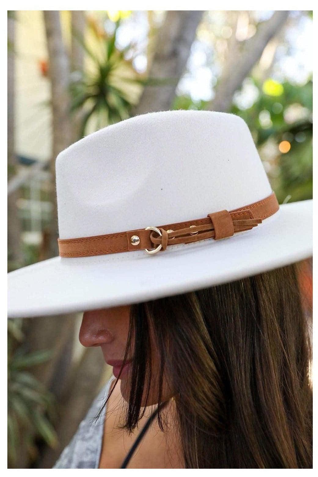 Leto Flat Brim Buckle Hat - SwagglyLife Home & Fashion