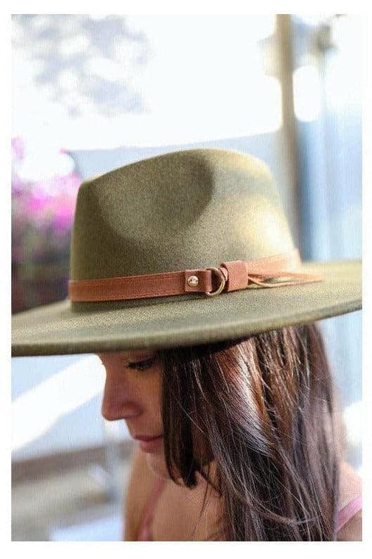 Leto Flat Brim Buckle Hat - SwagglyLife Home & Fashion