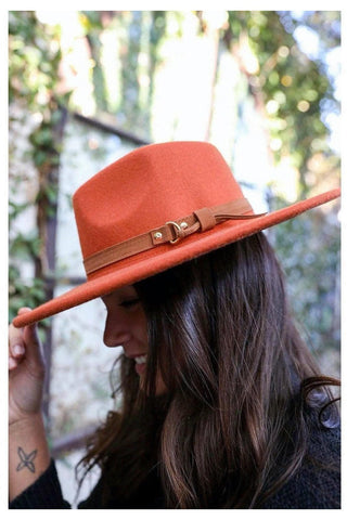 Leto Flat Brim Buckle Hat - SwagglyLife Home & Fashion