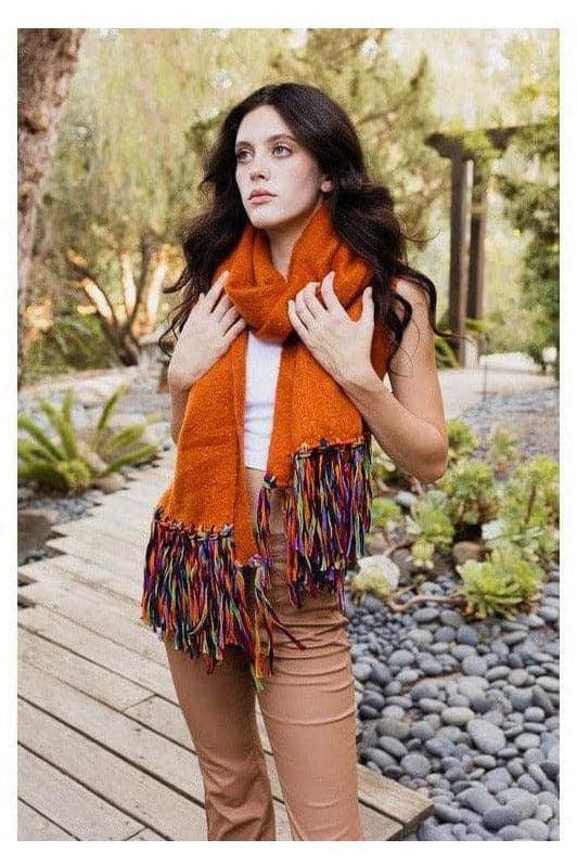 Leto Frayed Bohemian Flow Scarf - SwagglyLife Home & Fashion