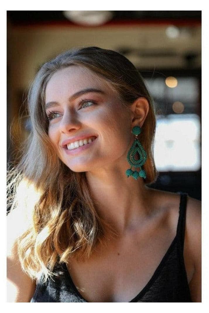 Leto Micro Bead Dangle Earrings - SwagglyLife Home & Fashion