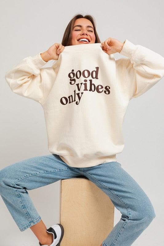 Letter Embroidery Oversized Sweatshirt - SwagglyLife Home & Fashion