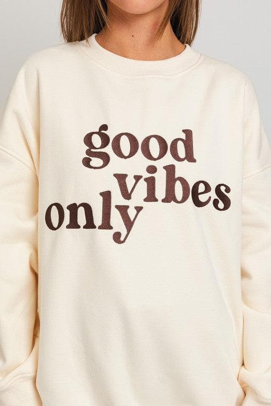 Letter Embroidery Oversized Sweatshirt - SwagglyLife Home & Fashion