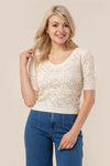 LILOU Crochet Knit Top - SwagglyLife Home & Fashion