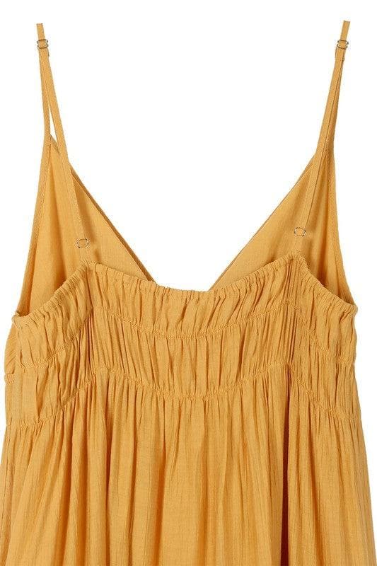 LILOU Mustard Tank Dress - SwagglyLife Home & Fashion