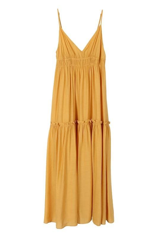 LILOU Mustard Tank Dress - SwagglyLife Home & Fashion