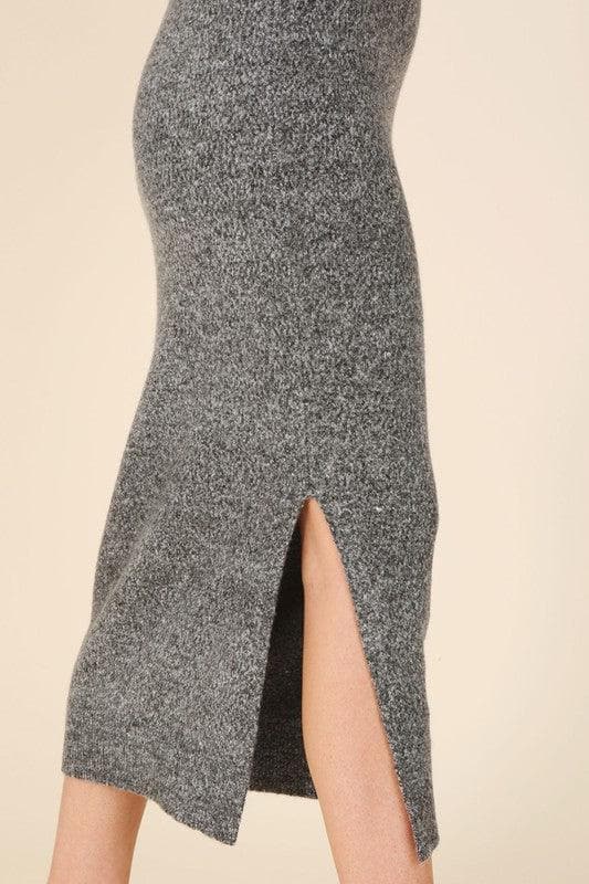 LILOU V-neck Sweater Maxi Dress - SwagglyLife Home & Fashion