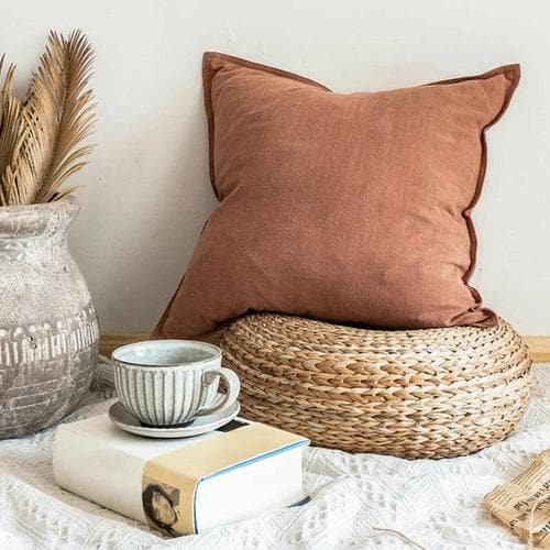 Linen Throw Pillow Cover, 18x18 in | Delmar Décor - SwagglyLife Home & Fashion