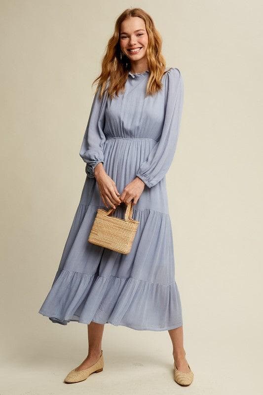 LISTICLE Feminine Boho Inspired Maxi Woven Dress, 2 Colors - SwagglyLife Home & Fashion