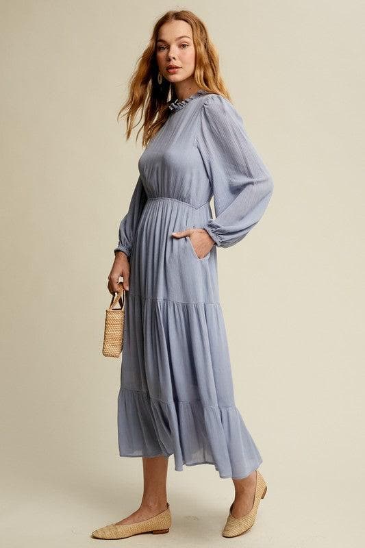 LISTICLE Feminine Boho Inspired Maxi Woven Dress, 2 Colors - SwagglyLife Home & Fashion