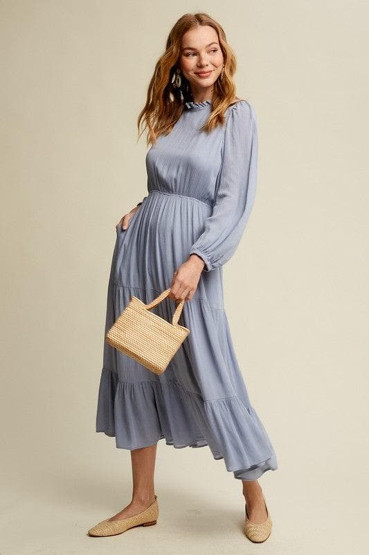 LISTICLE Feminine Boho Inspired Maxi Woven Dress, 2 Colors - SwagglyLife Home & Fashion