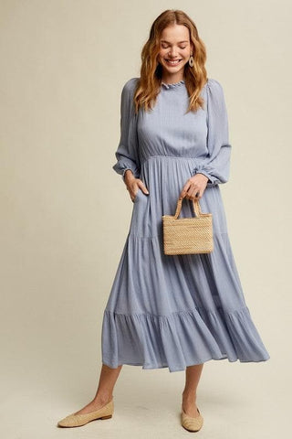 LISTICLE Feminine Boho Inspired Maxi Woven Dress, 2 Colors - SwagglyLife Home & Fashion