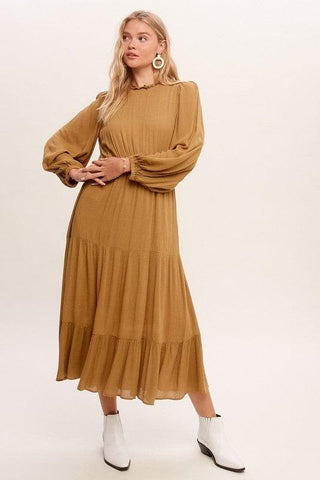 LISTICLE Feminine Boho Inspired Maxi Woven Dress, 2 Colors - SwagglyLife Home & Fashion