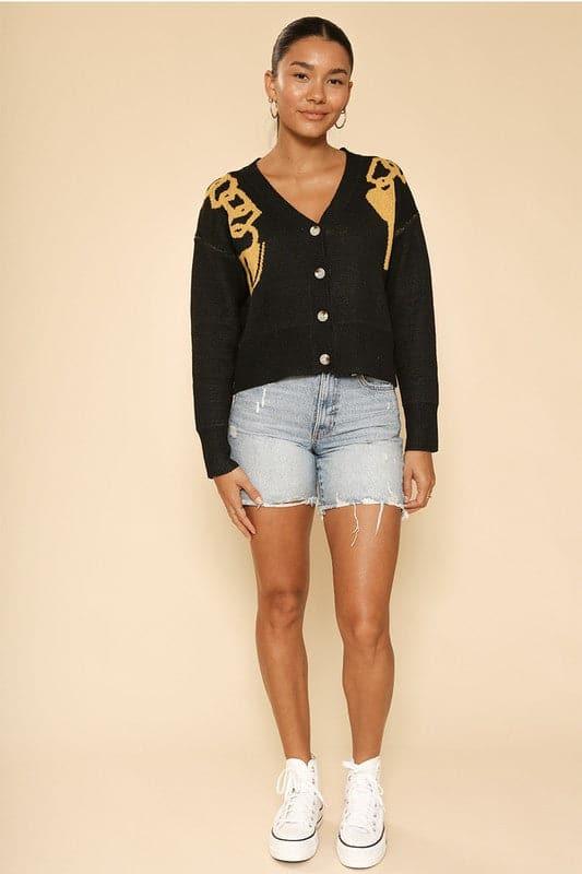 Lock and Key Cropped Cardigan - SwagglyLife Home & Fashion