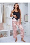 Lola Polka Dot and Lace Trim Pajama Set - SwagglyLife Home & Fashion