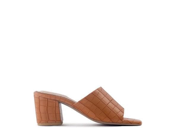 LONDON RAG DUMPLINN Slip-On Block Heel Sandal - SwagglyLife Home & Fashion