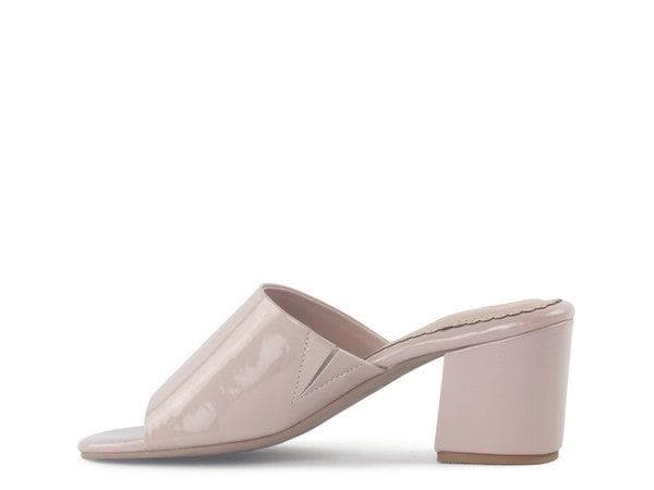 LONDON RAG DUMPLINN Slip-On Block Heel Sandal - SwagglyLife Home & Fashion