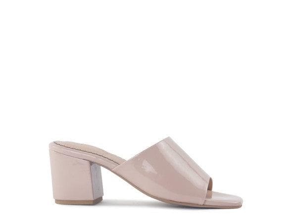 LONDON RAG DUMPLINN Slip-On Block Heel Sandal - SwagglyLife Home & Fashion