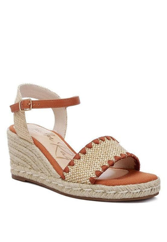 LONDON RAG Lucas Raffia Wedge Heel Espadrilles - SwagglyLife Home & Fashion