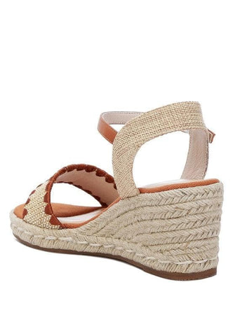 LONDON RAG Lucas Raffia Wedge Heel Espadrilles - SwagglyLife Home & Fashion