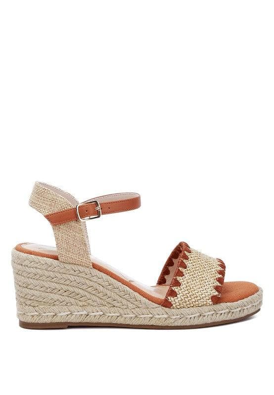 LONDON RAG Lucas Raffia Wedge Heel Espadrilles - SwagglyLife Home & Fashion