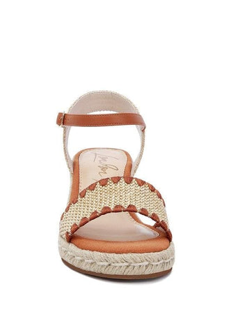 LONDON RAG Lucas Raffia Wedge Heel Espadrilles - SwagglyLife Home & Fashion