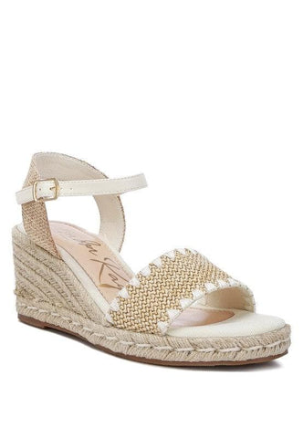 LONDON RAG Lucas Raffia Wedge Heel Espadrilles - SwagglyLife Home & Fashion