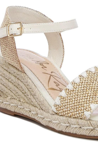 LONDON RAG Lucas Raffia Wedge Heel Espadrilles - SwagglyLife Home & Fashion