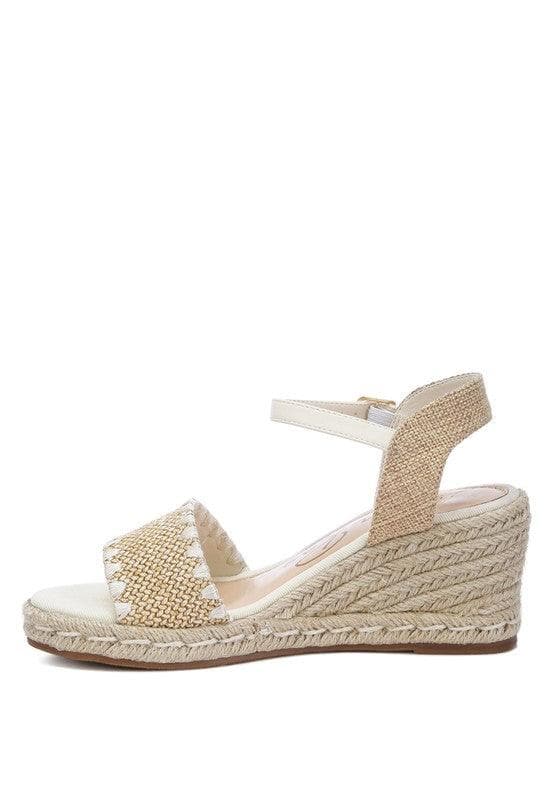 LONDON RAG Lucas Raffia Wedge Heel Espadrilles - SwagglyLife Home & Fashion