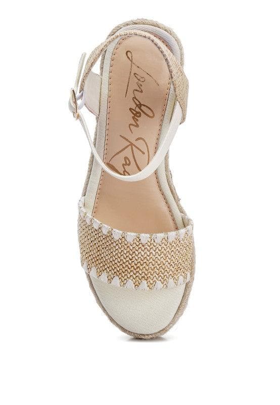 LONDON RAG Lucas Raffia Wedge Heel Espadrilles - SwagglyLife Home & Fashion