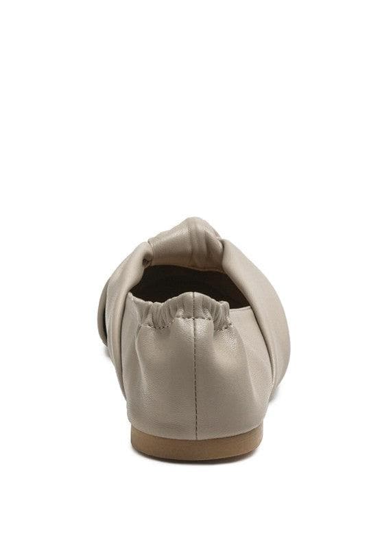 LONDON RAG: Norma Knot Detail Elasticated Ballet Flats, 2 Colors - SwagglyLife Home & Fashion