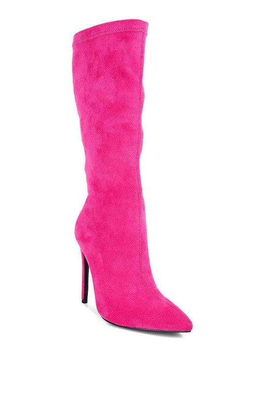 LONDON RAG Playdate Pointed Toe High Heeled Calf Boot, 4 Colors - SwagglyLife Home & Fashion