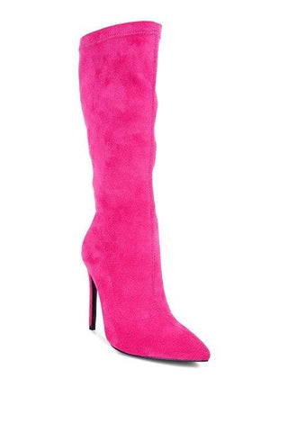 LONDON RAG Playdate Pointed Toe High Heeled Calf Boot, 4 Colors - SwagglyLife Home & Fashion