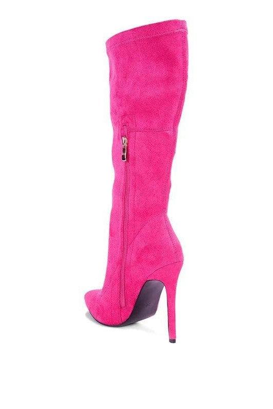 LONDON RAG Playdate Pointed Toe High Heeled Calf Boot, 4 Colors - SwagglyLife Home & Fashion