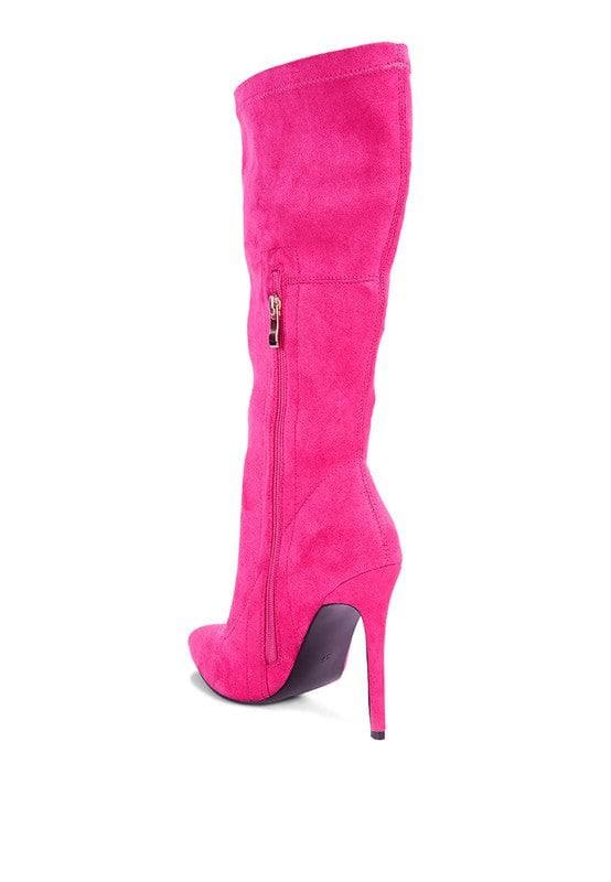 LONDON RAG Playdate Pointed Toe High Heeled Calf Boot, 4 Colors - SwagglyLife Home & Fashion