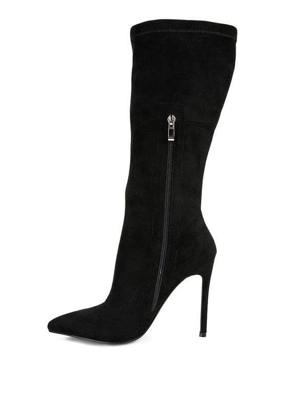 LONDON RAG Playdate Pointed Toe High Heeled Calf Boot, 4 Colors - SwagglyLife Home & Fashion
