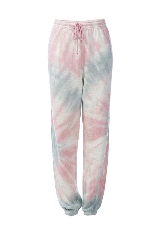 LONDON RAG Tie-Dye Coral Joggers, Pink - SwagglyLife Home & Fashion