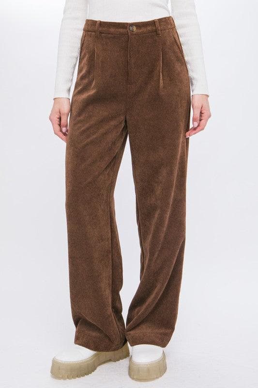 LOVE TREE Corduroy Trouser Pants, 5 Colors - SwagglyLife Home & Fashion