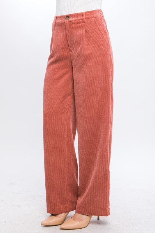 LOVE TREE Corduroy Trouser Pants, 5 Colors - SwagglyLife Home & Fashion