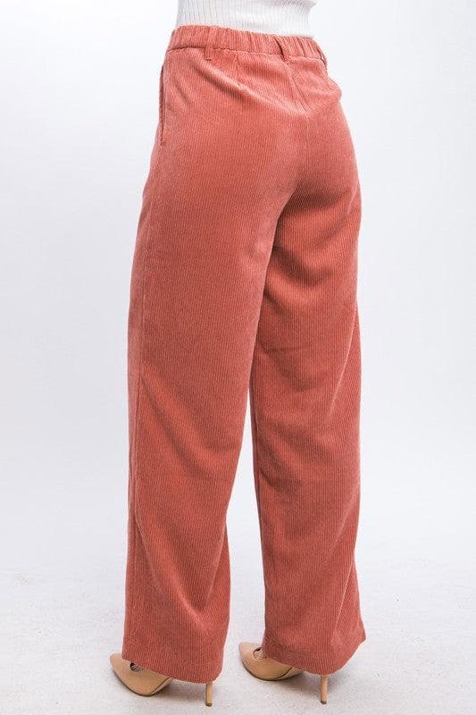 LOVE TREE Corduroy Trouser Pants, 5 Colors - SwagglyLife Home & Fashion