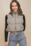 LOVE TREE High Neck Puffer Vest - SwagglyLife Home & Fashion