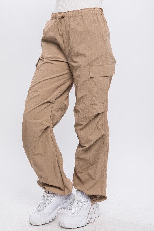 LOVE TREE Loose Fit Parachute Cargo Pants - SwagglyLife Home & Fashion