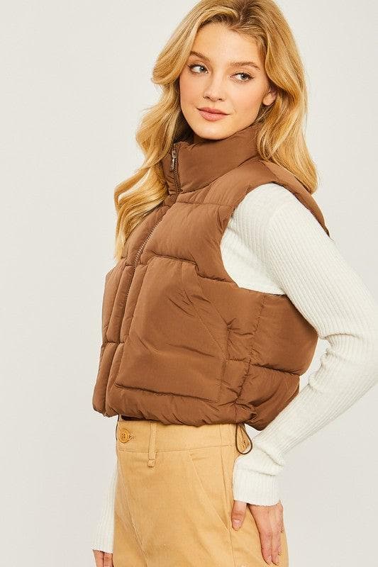 Anabelle Puffer Vest With Pockets - SwagglyLife Home & Fashion