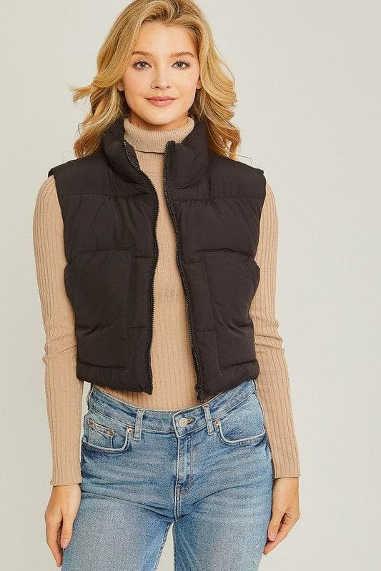 Anabelle Puffer Vest With Pockets - SwagglyLife Home & Fashion